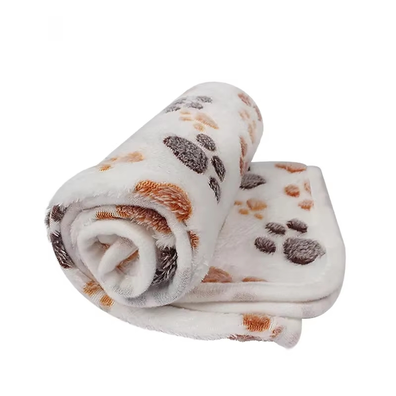Pet Beds - 1/3 stuks schattige huisdierdekens met pootjespatroon,