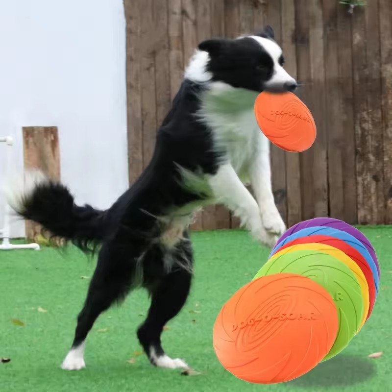Flying Disc Dog Training Toy - Interactief siliconen vliegende schotel speeltje voor