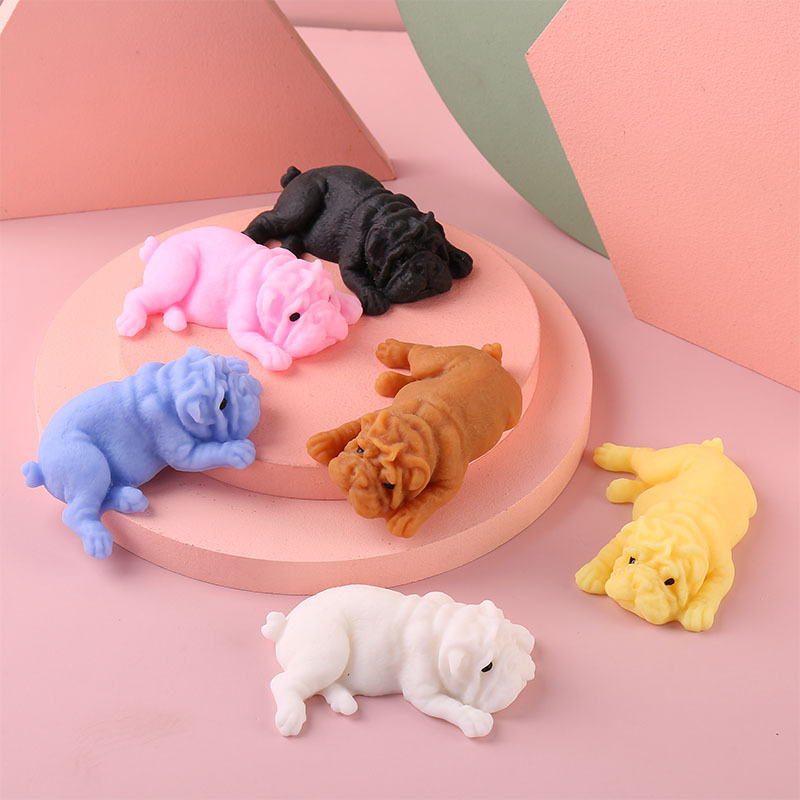 Interactive Squeaky Plush Dog Toy - Squishy Honden Anime Fidget Speelgoed Puzzel
