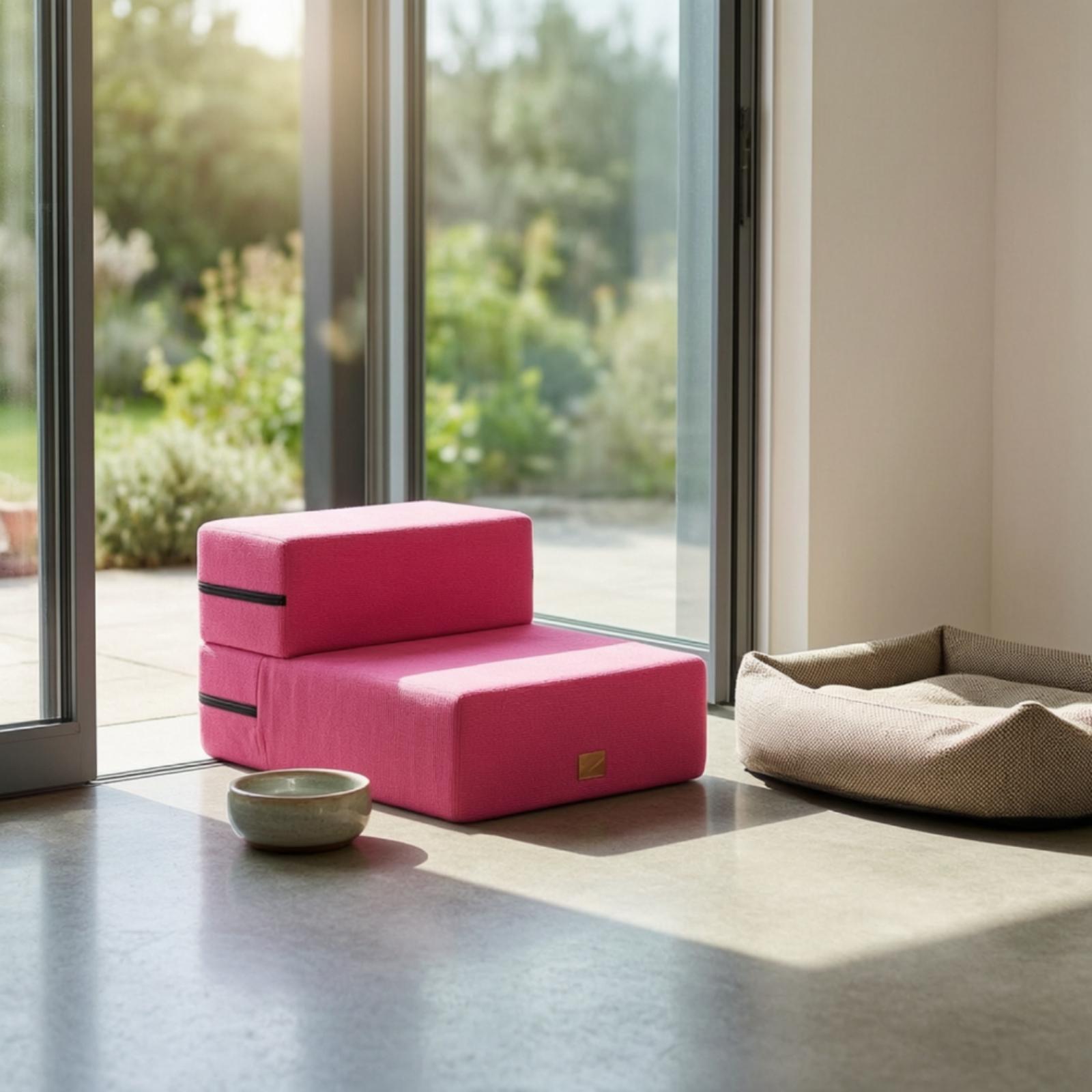 Pet Beds - Hondentrap voor bed met gecushioneerde schuimtreden,