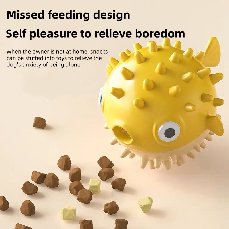 Interactieve, stuiterende visv - Rubber Treat Dispensing Dog Toy recensie en prijs