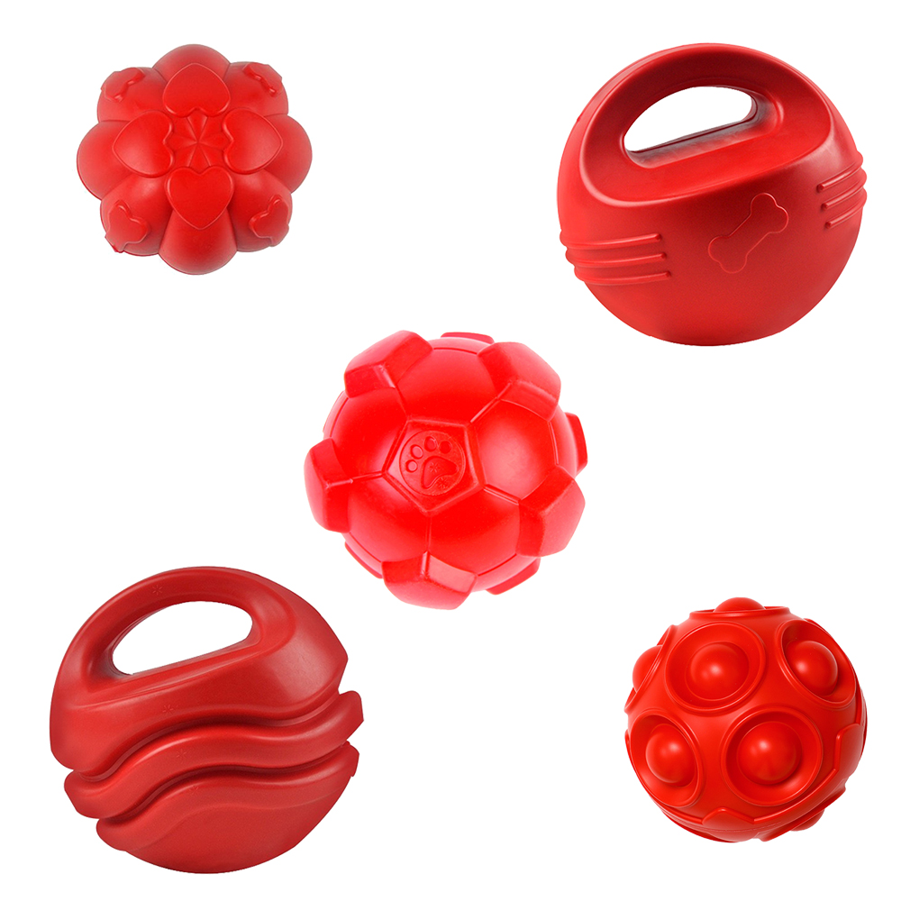 Rood TPR botvormig hondenspeel - Indestructible Dog Chew Toy recensie en prijs