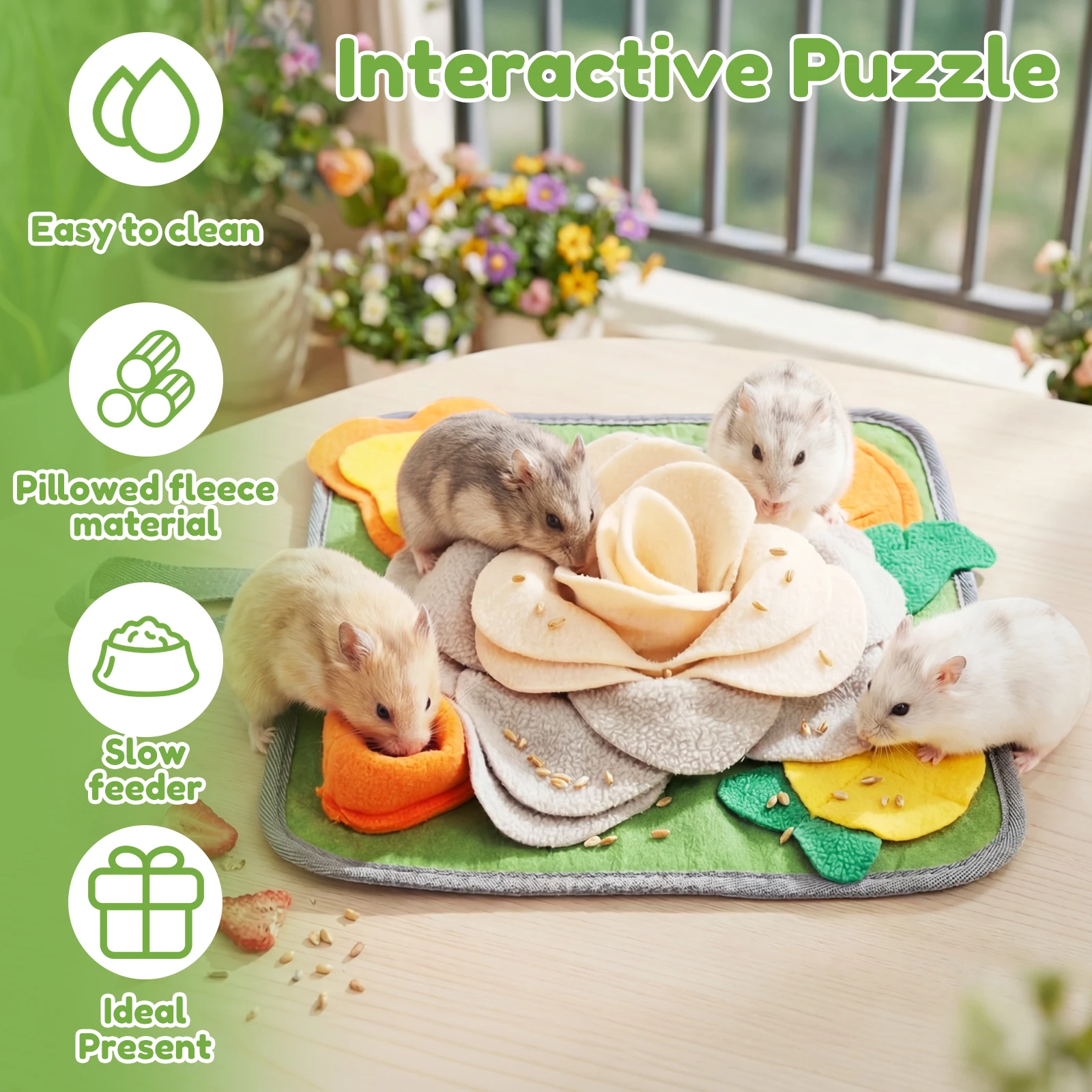 Klein knuffelmatje voor konijn - Snuffle Mat For Dogs recensie en prijs