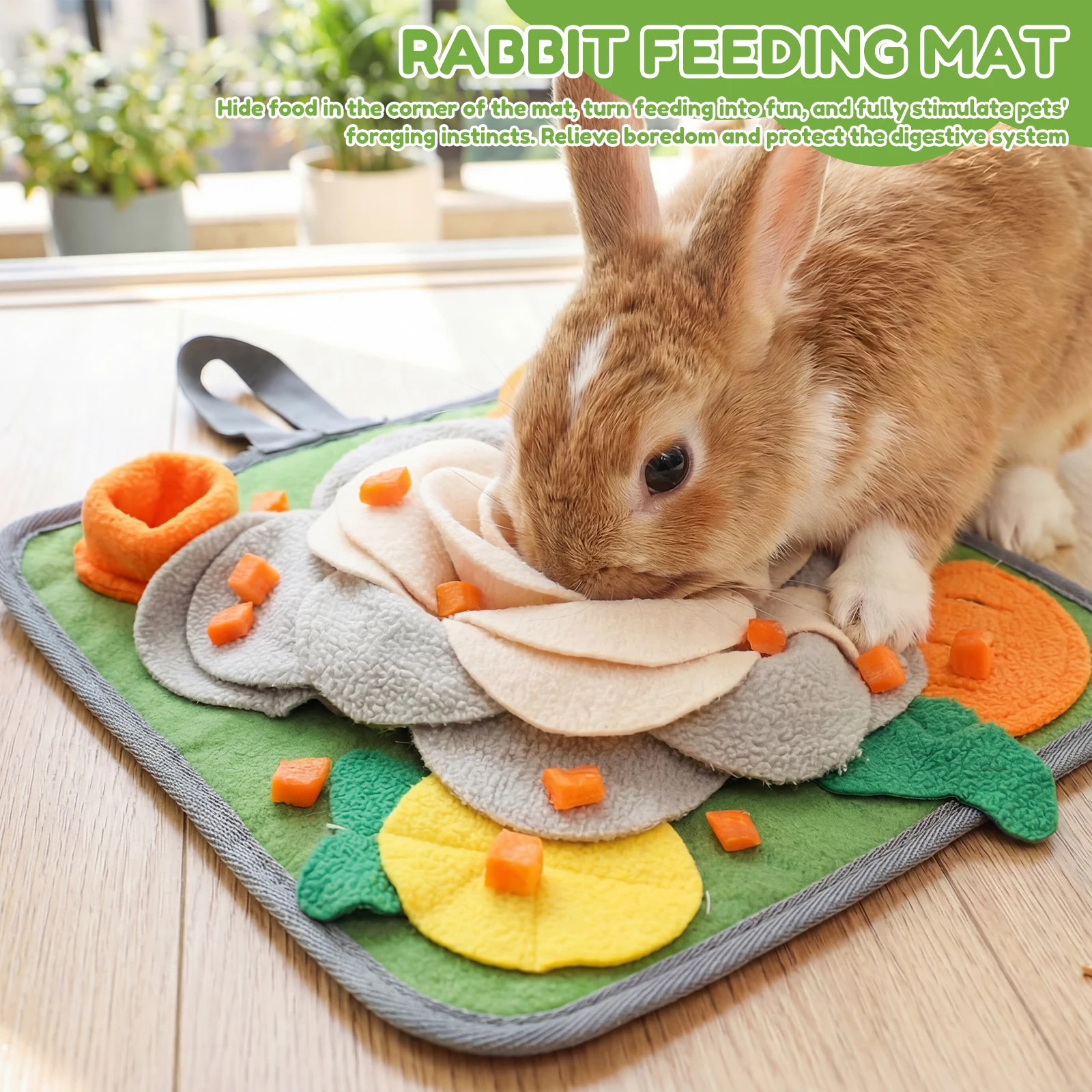 Klein knuffelmatje voor konijn - Snuffle Mat For Dogs recensie en prijs