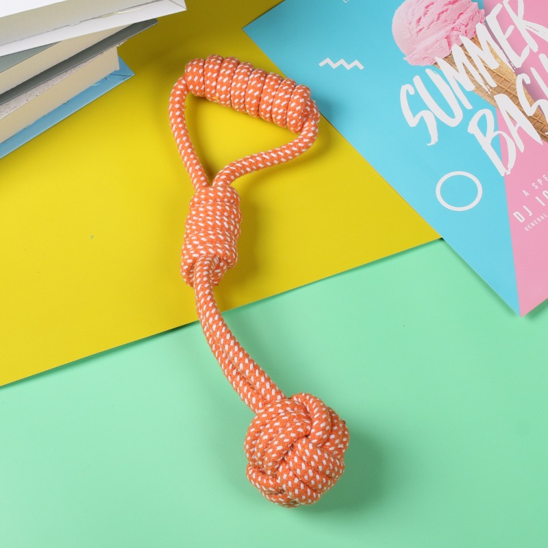 1 stuks knoopkauwspeelgoed met - Dog Rope Toy Aggressive Chewers recensie en prijs