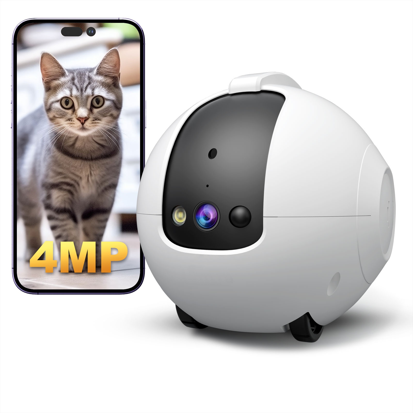 Huisdiercamera Robot 4MP Huisd - Cat Toys recensie en prijs