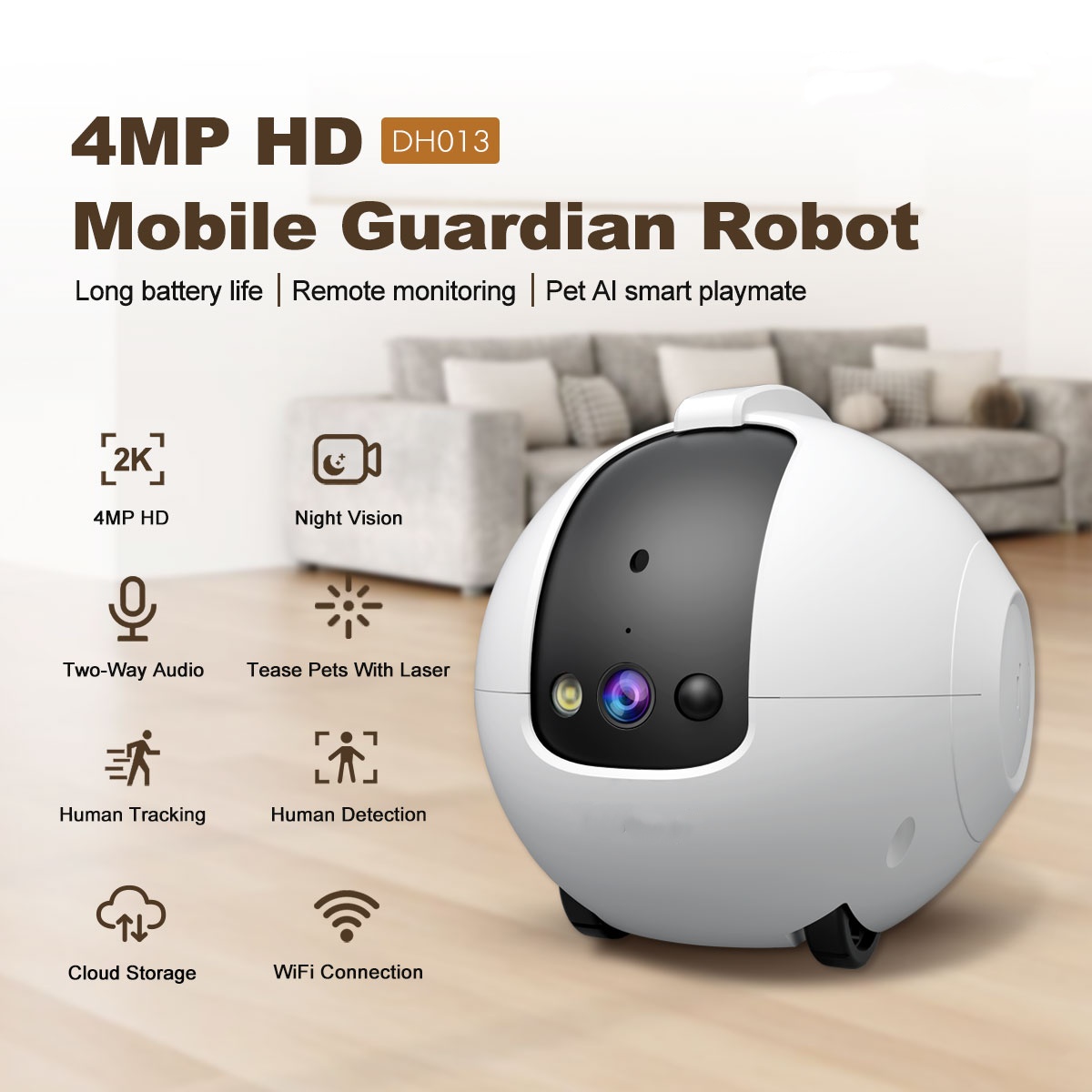 Huisdiercamera Robot 4MP Huisd - Cat Toys recensie en prijs