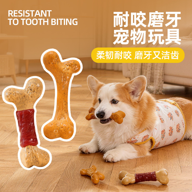 Hondenspeelgoed TPR Duurzaam k - Teeth Cleaning Dog Chew Bone recensie en prijs